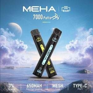 Meha Xbar魅嗨小黑條7000口拋棄式一次性電子煙 | 大容量續航 | 16種口味
